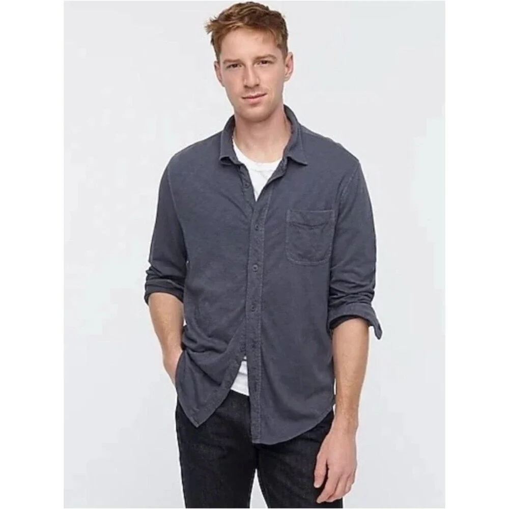 J Crew dark grey Casual Button down Shirt Size L